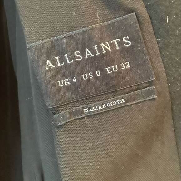 All Saints wool wrap coat - Picture 4 of 4